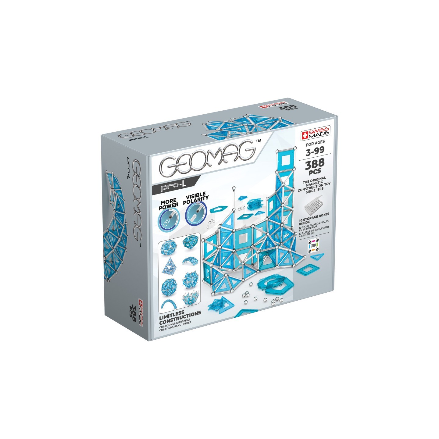 Geomag™ MASTERBOX PRO-L, 388 Pieces