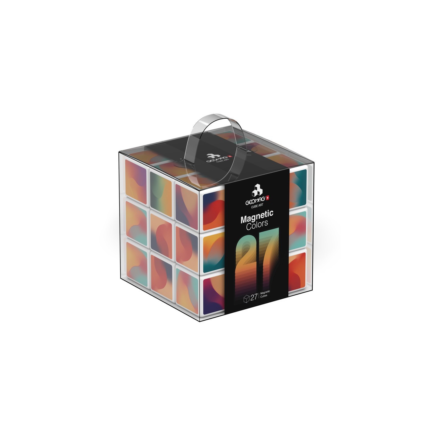 Geomag™ Colors Art Magnetic Cubes, 27 Pieces