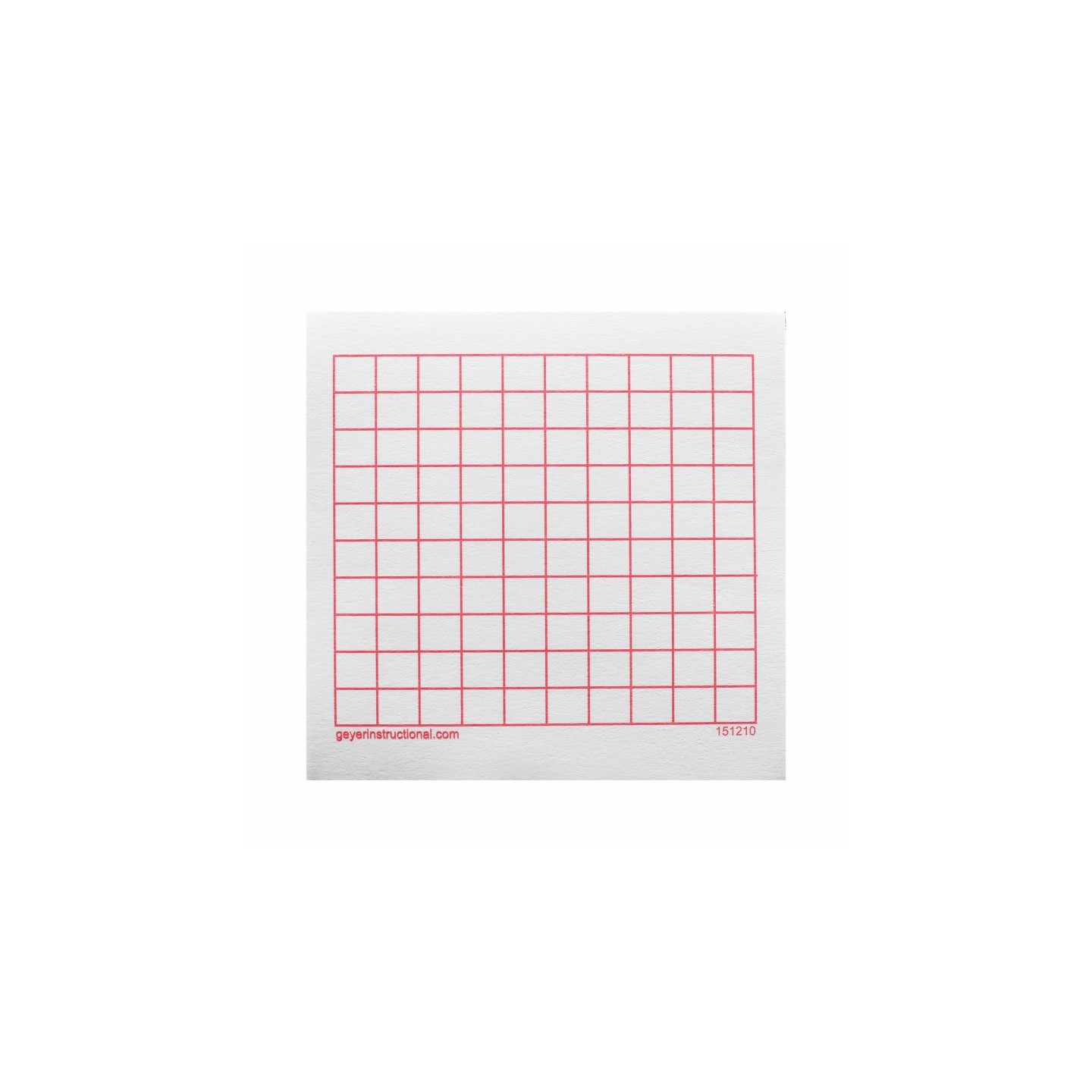Geyer Instructional Products Graphing 3M Post-it® Notes,10 x 10 Grid, 4 Pads