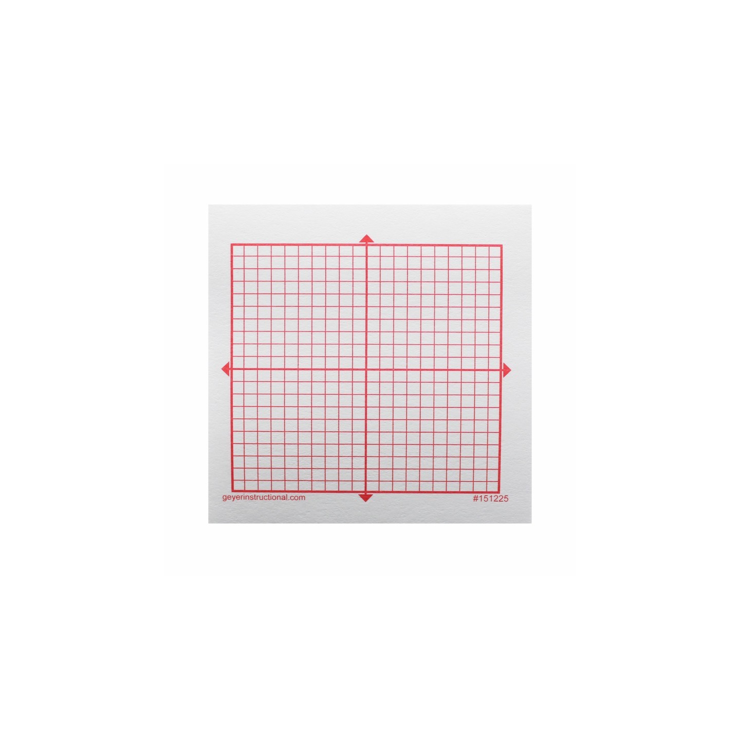 Geyer Instructional Products Graphing 3M Post-it® Notes, XY Axis, 20 x 20 Square Grid, 4 Pads
