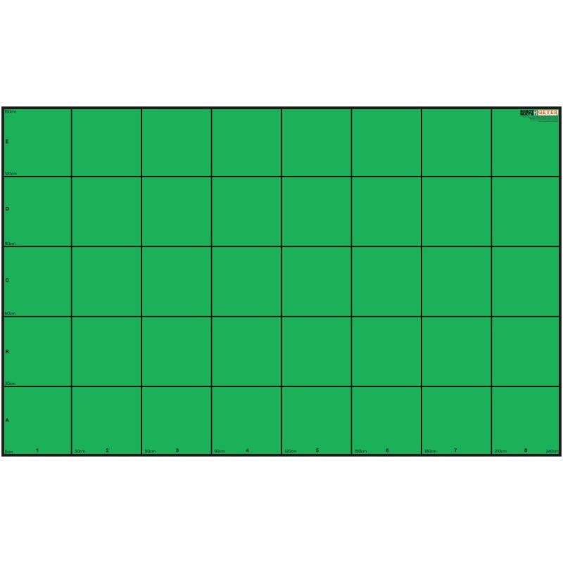 Geyer Instructional Products Wonder League Robotics Competition Green Screen Mat, 150cm x 240cm with 30cm Grid