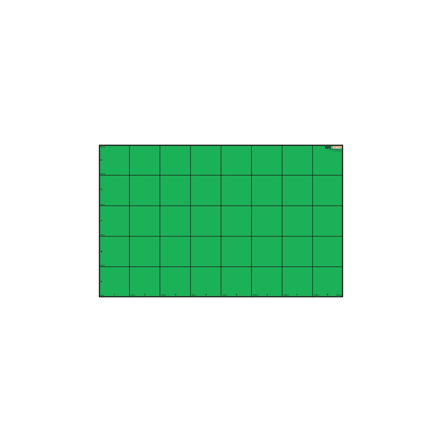Geyer Instructional Products Wonder League Robotics Competition Green Screen Mat, 150cm x 240cm with 30cm Grid