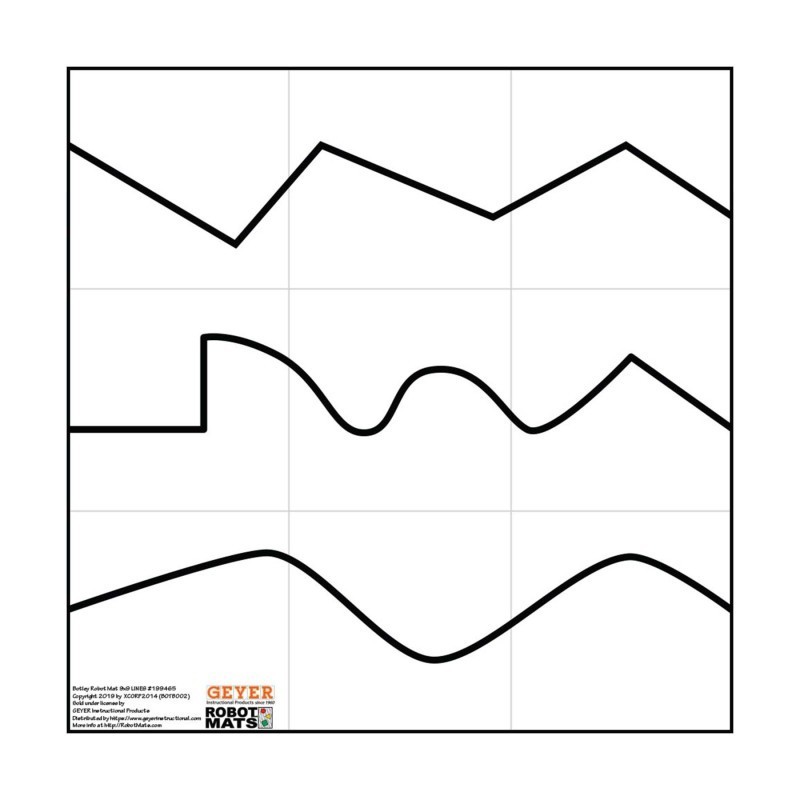 Geyer Instructional Products Botley Line Following Mat, 27" x 27"