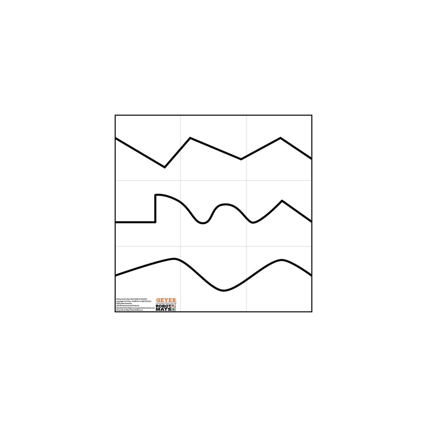 Geyer Instructional Products Botley Line Following Mat, 27" x 27"