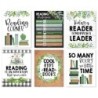 Hadley Designs Farmhouse Greenery Reading Posters For Classroom Library Decor, Set of 6