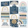 Hadley Designs Boho Rainbow Growth Mindset Classroom Decor Posters, Set of 9