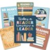 Hadley Designs Colorful Pastel Reading Posters For Classroom Library Decor, Set of 6