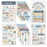 Hadley Designs Boho Parts of Speech Language Arts and Grammar Laminated Posters, Set of 12