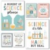Hadley Designs Boho Science Bulletin Board Classroom Decor Posters, Set of 6