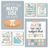 Hadley Designs Boho Math Bulletin Board Classroom Decor Posters, Set of 6