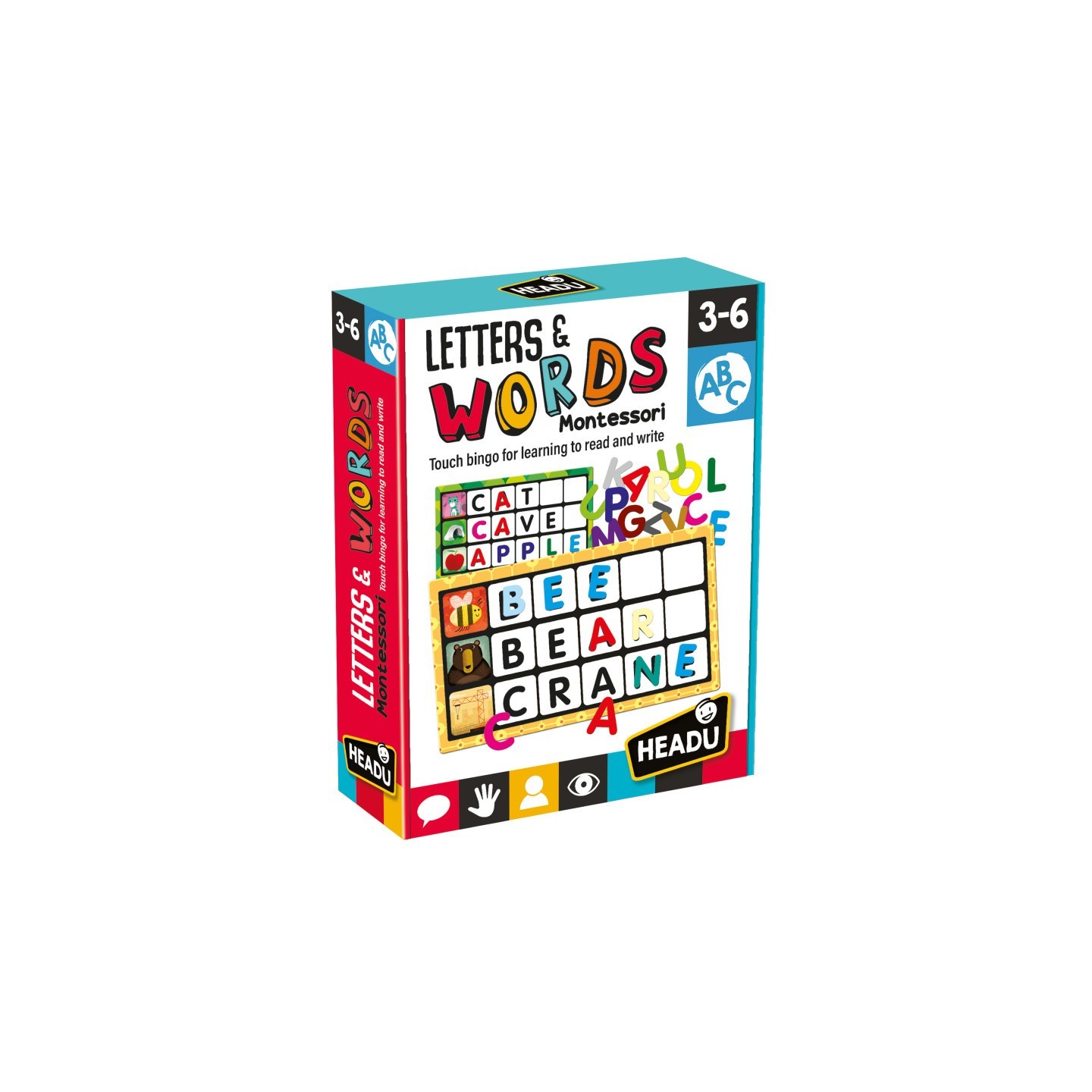 Headu Montessori Touch Bingo Letters & Words