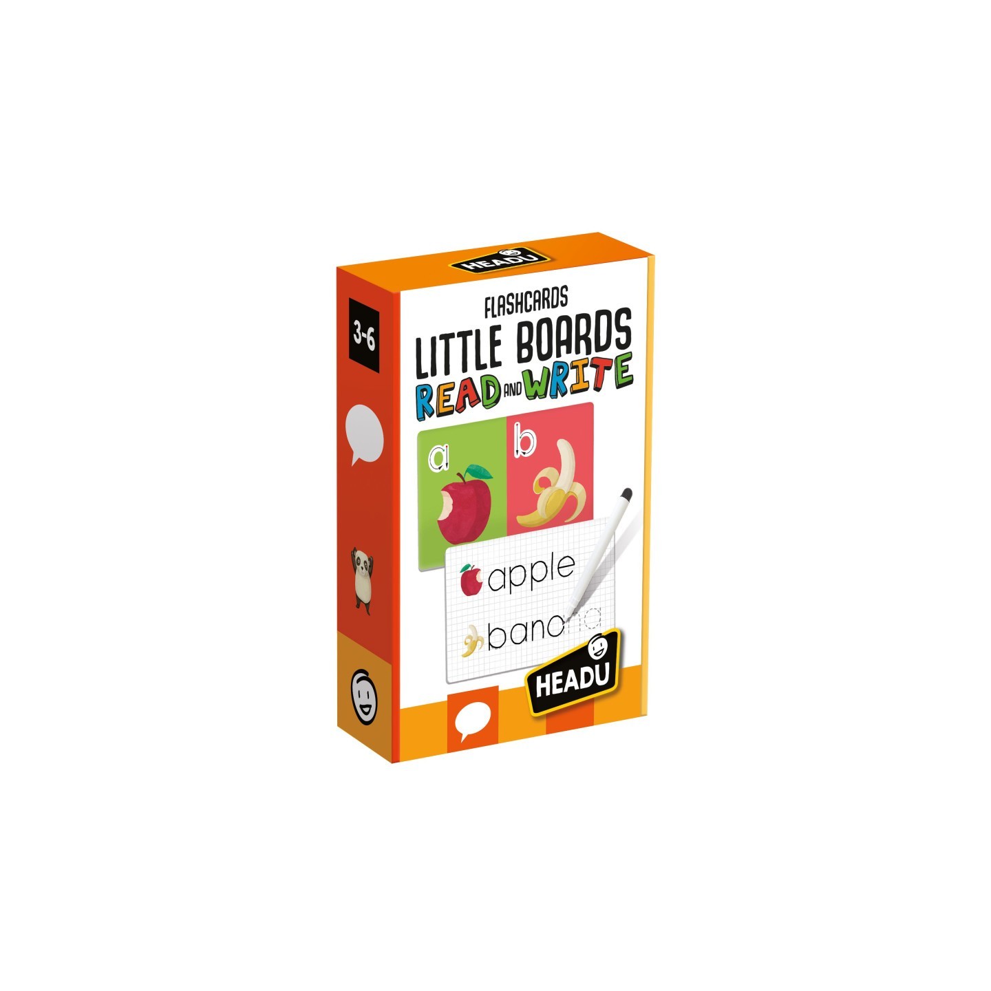 Headu Little Boards Read and Write Flash Cards, Ages 3-6