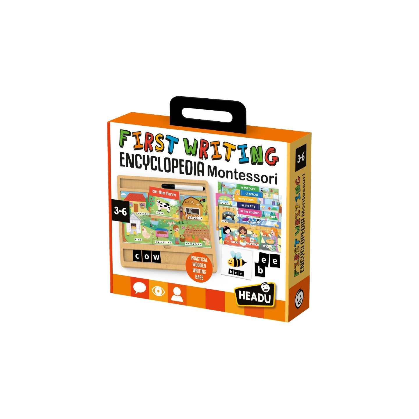 Headu First Writing Encyclopedia Montessori, Ages 3-6