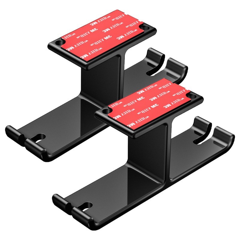 HamiltonBuhl® Hook-It! Dual Headphone/Headset Hanger with 3M Adhesive and Screws, Pack of 2