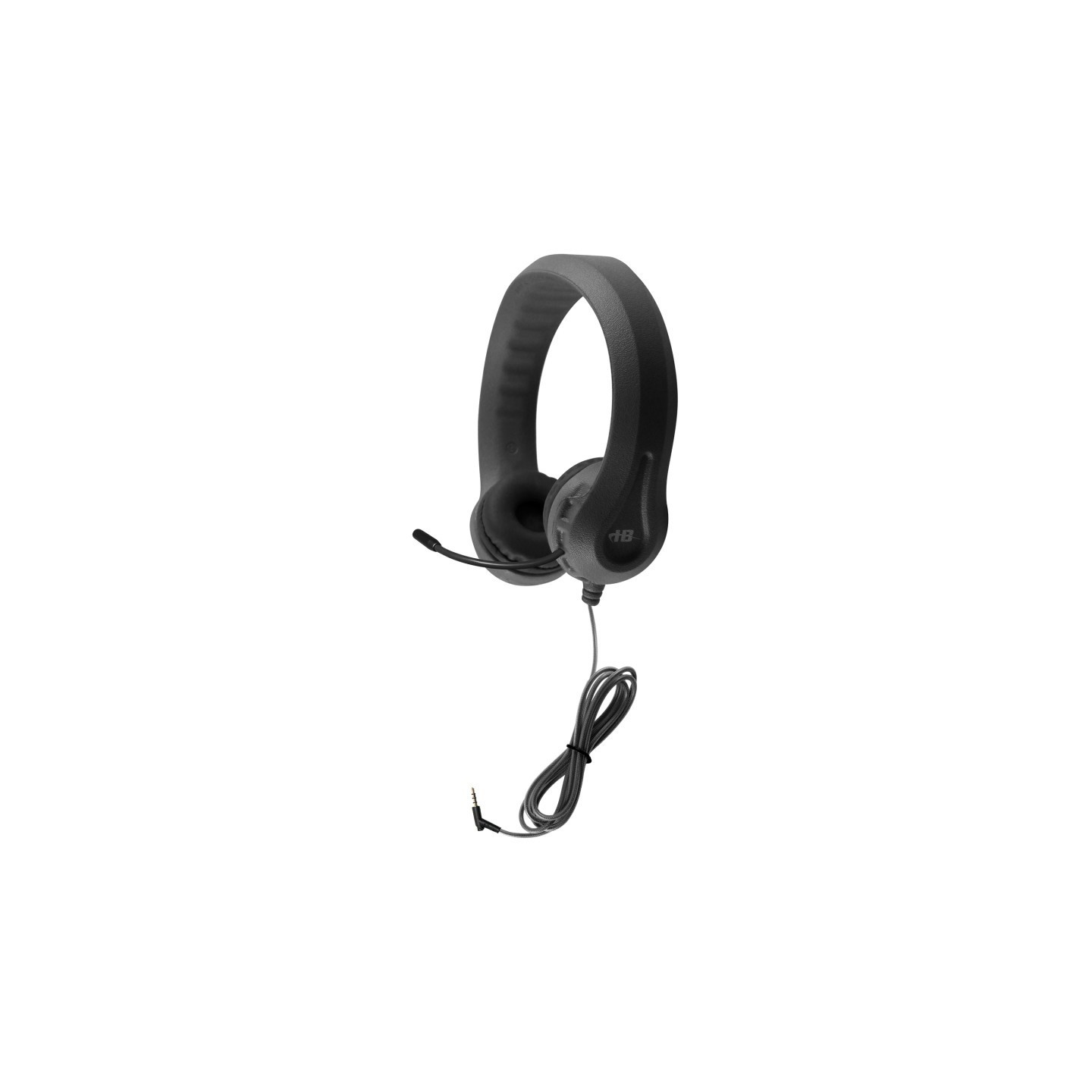 HamiltonBuhl® Kids Black Flex-Phone TRRS Headset with Gooseneck Microphone