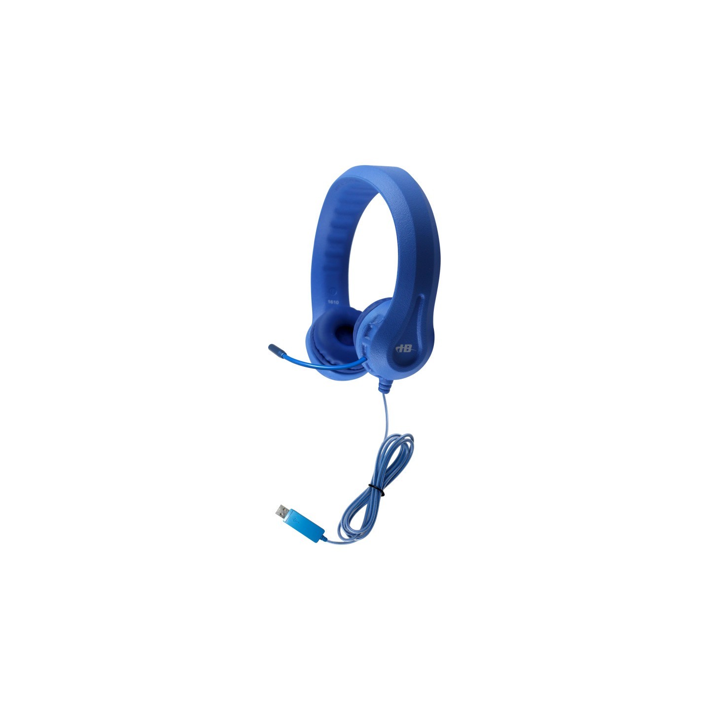 HamiltonBuhl® Kids Blue Flex-Phone USB Headset with Gooseneck Microphone