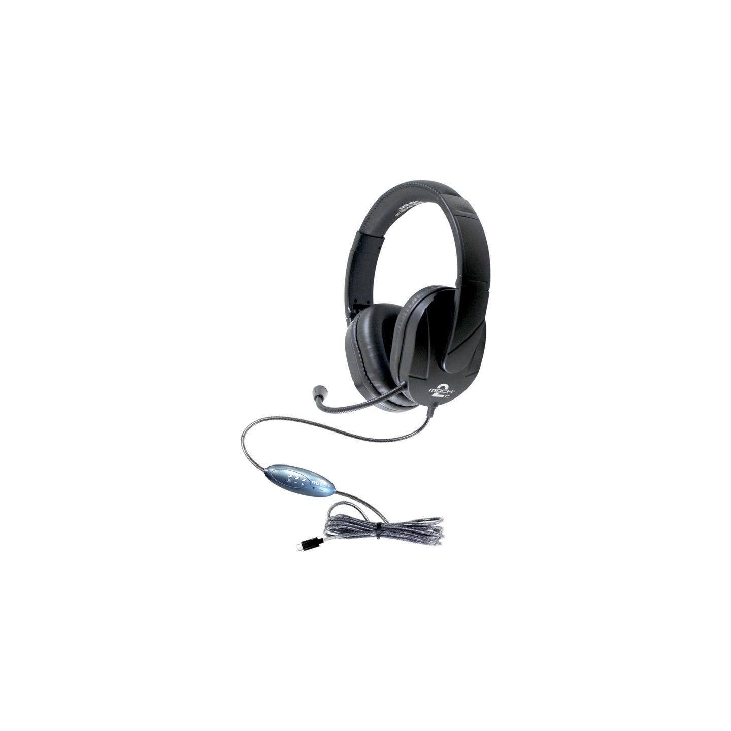 HamiltonBuhl® MACH-2 Multimedia Stereo Headset - Over-Ear with Steel Reinforced Gooseneck Mic