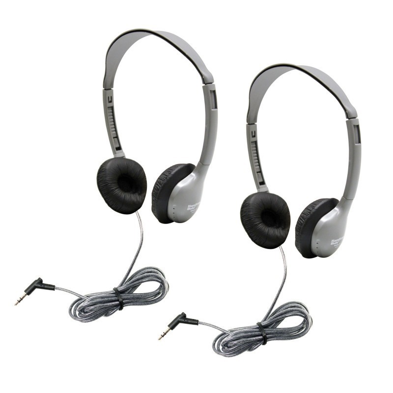 HamiltonBuhl® SchoolMate™ Personal Stereo Headphone with Leatherette Cushions, Pack of 2