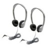 HamiltonBuhl® SchoolMate™ Personal Stereo Headphone with Leatherette Cushions, Pack of 2