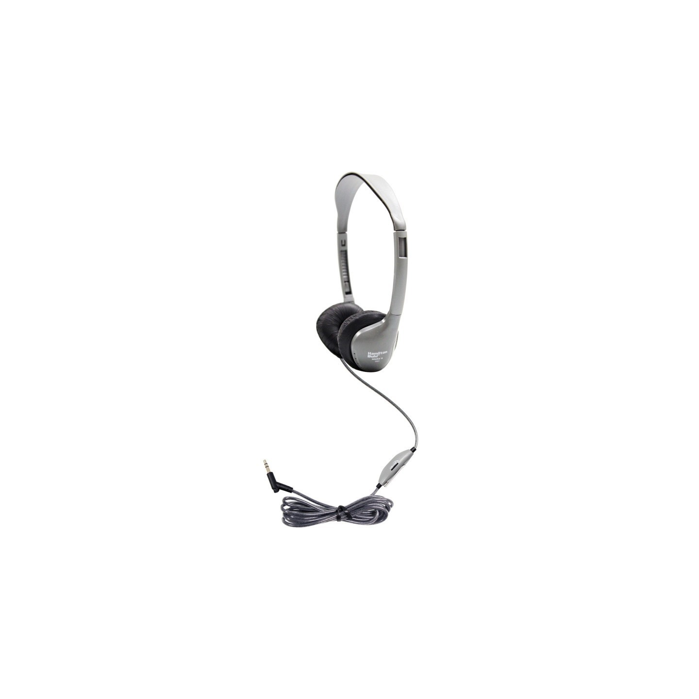HamiltonBuhl® SchoolMate™ On-Ear Stereo Headphone with Leatherette Cushions and In-Line Volume Control
