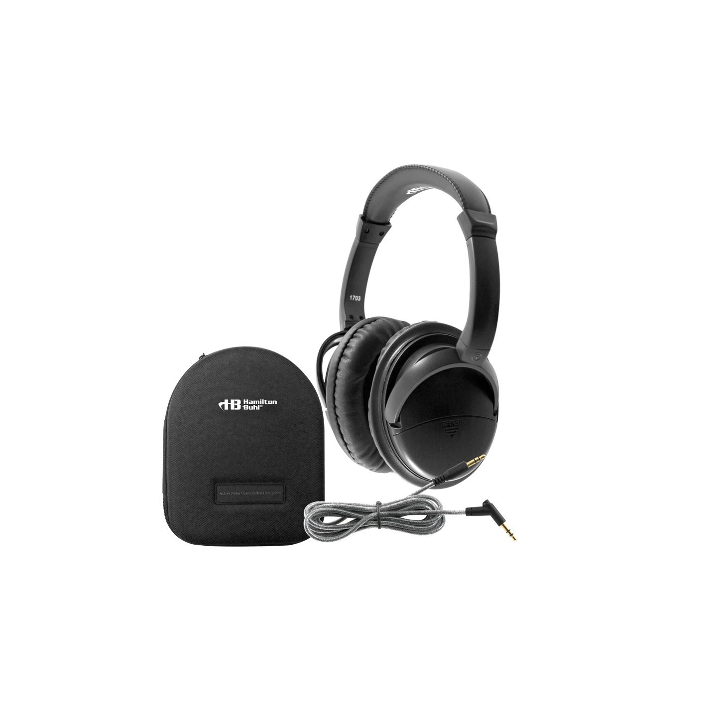 HamiltonBuhl® Deluxe Active Noise-Cancelling Headphones with Case
