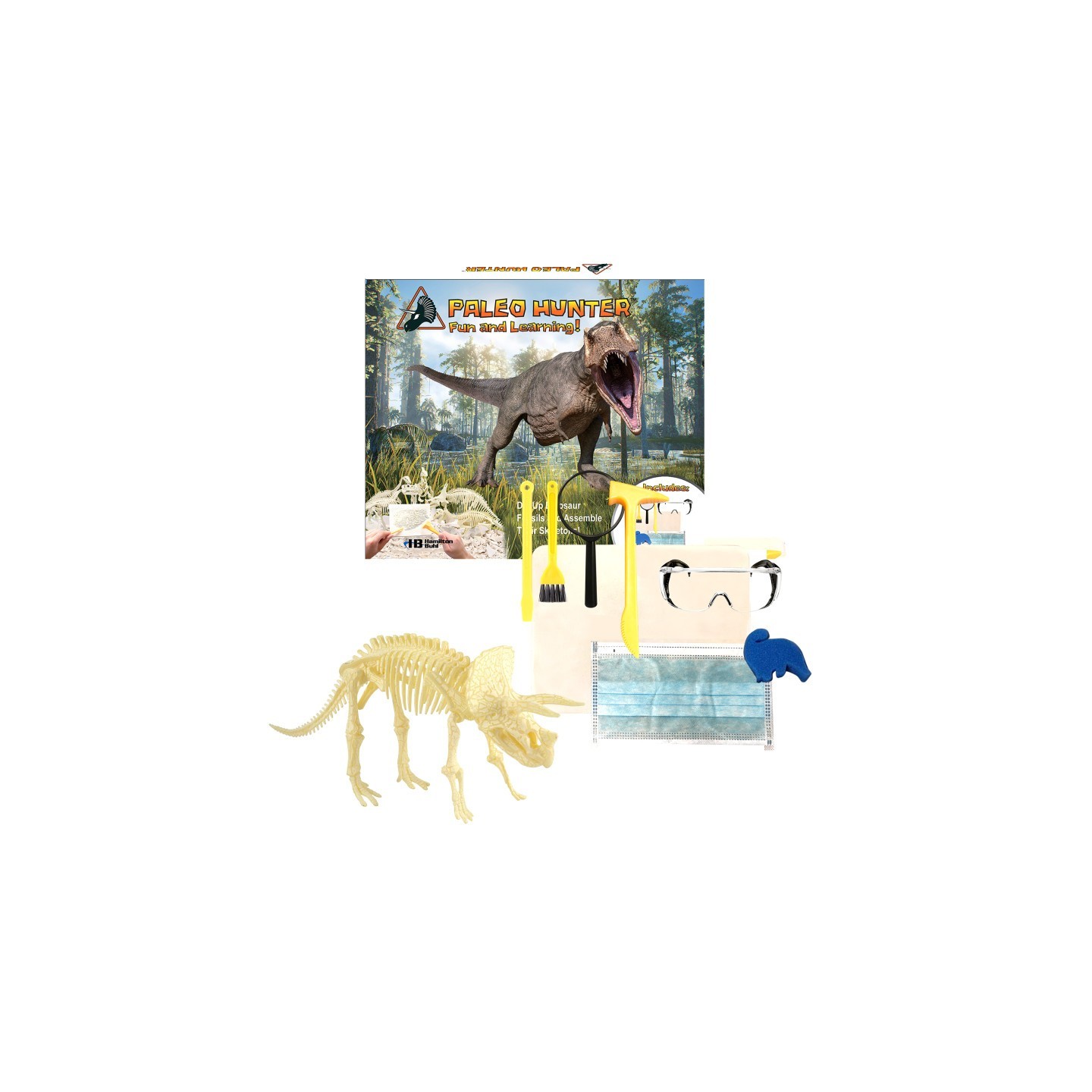 HamiltonBuhl® Paleo Hunter™ Dig Kit for STEAM Education - Triceratops Rex