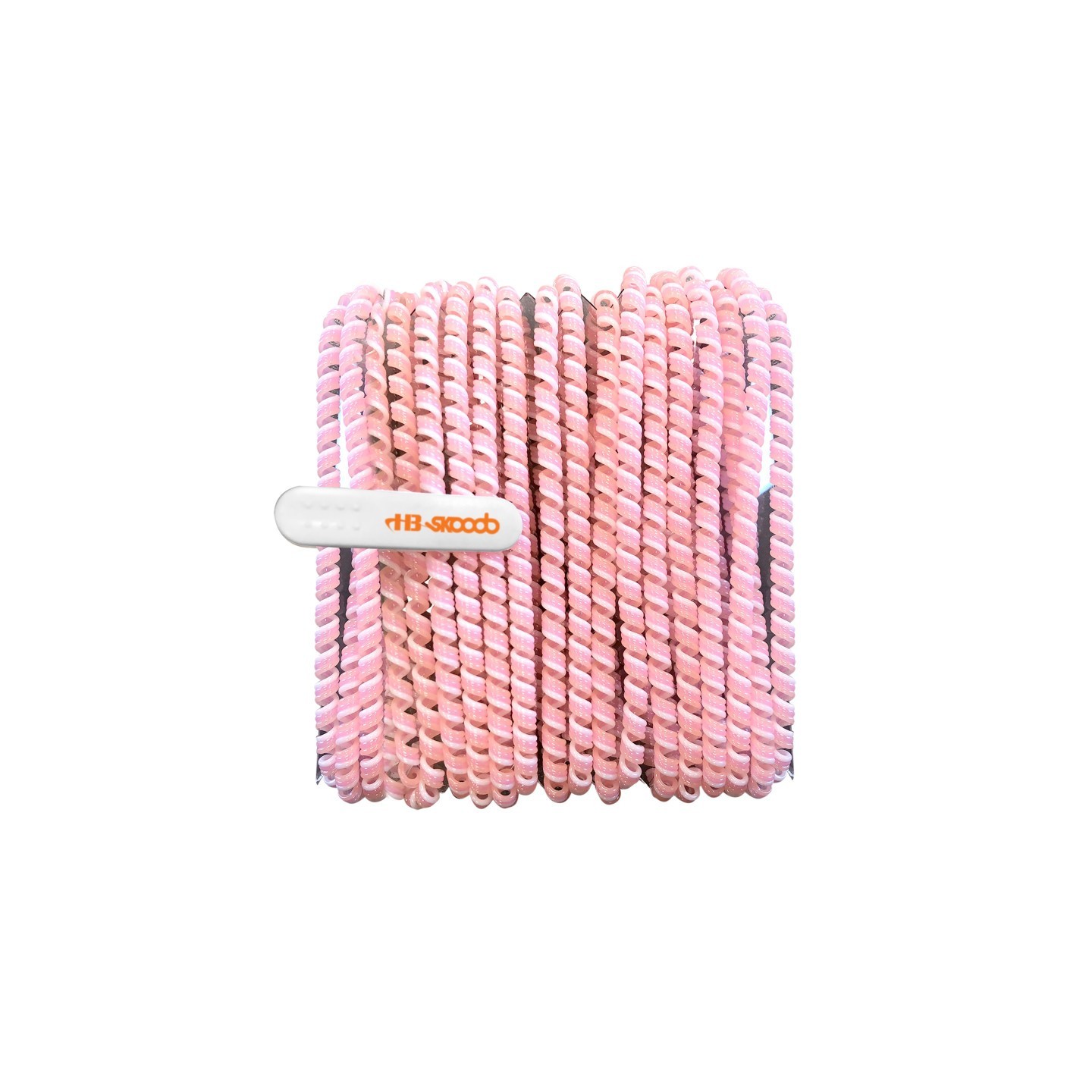 HamiltonBuhl® Skooob Tangle Free Earbud Covers - Light Pink/White