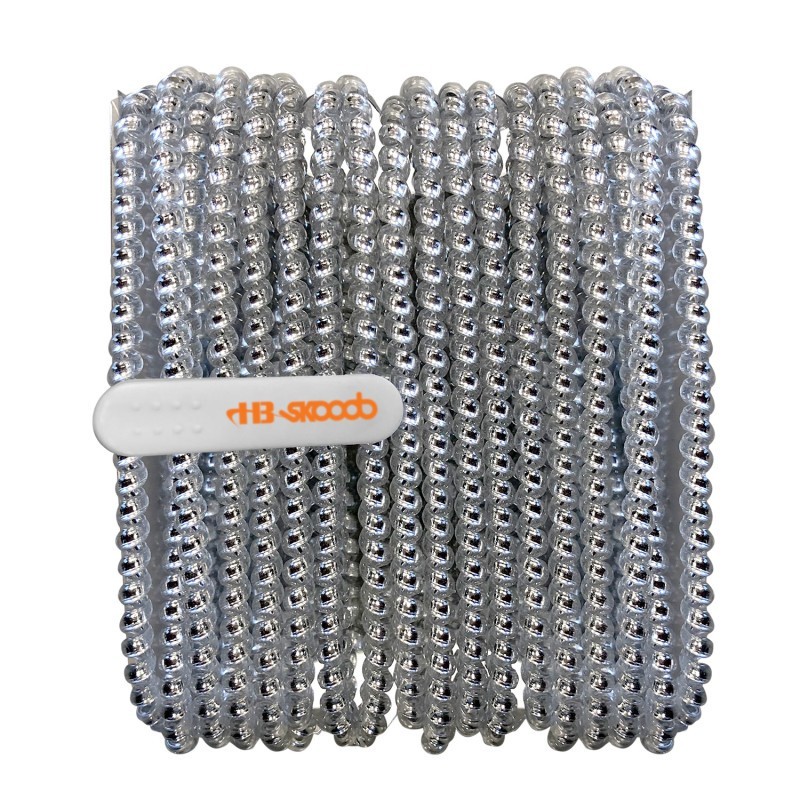 HamiltonBuhl® Skooob Tangle Free Earbud Covers - Rich Silver
