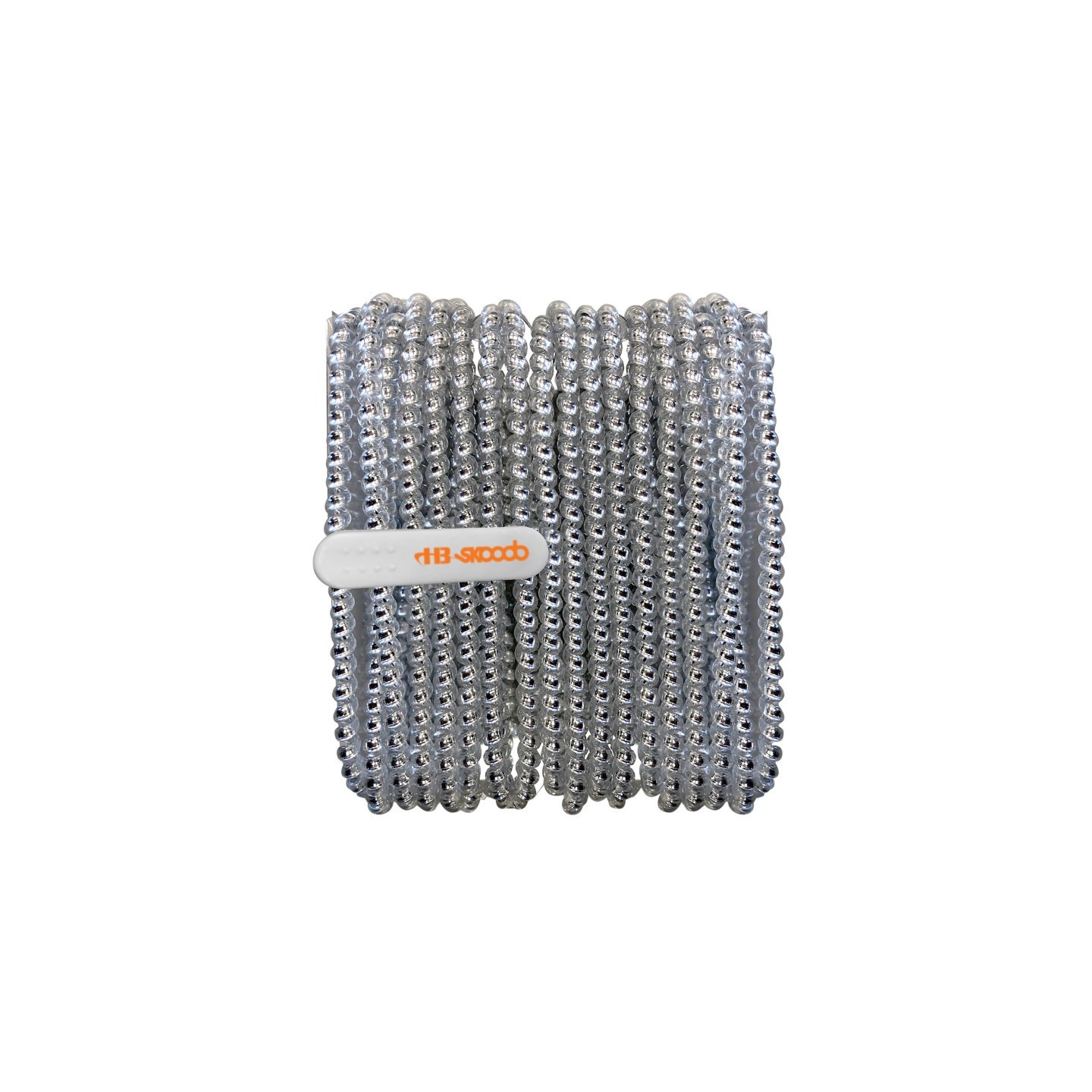 HamiltonBuhl® Skooob Tangle Free Earbud Covers - Rich Silver