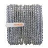 HamiltonBuhl® Skooob Tangle Free Earbud Covers - Rich Silver