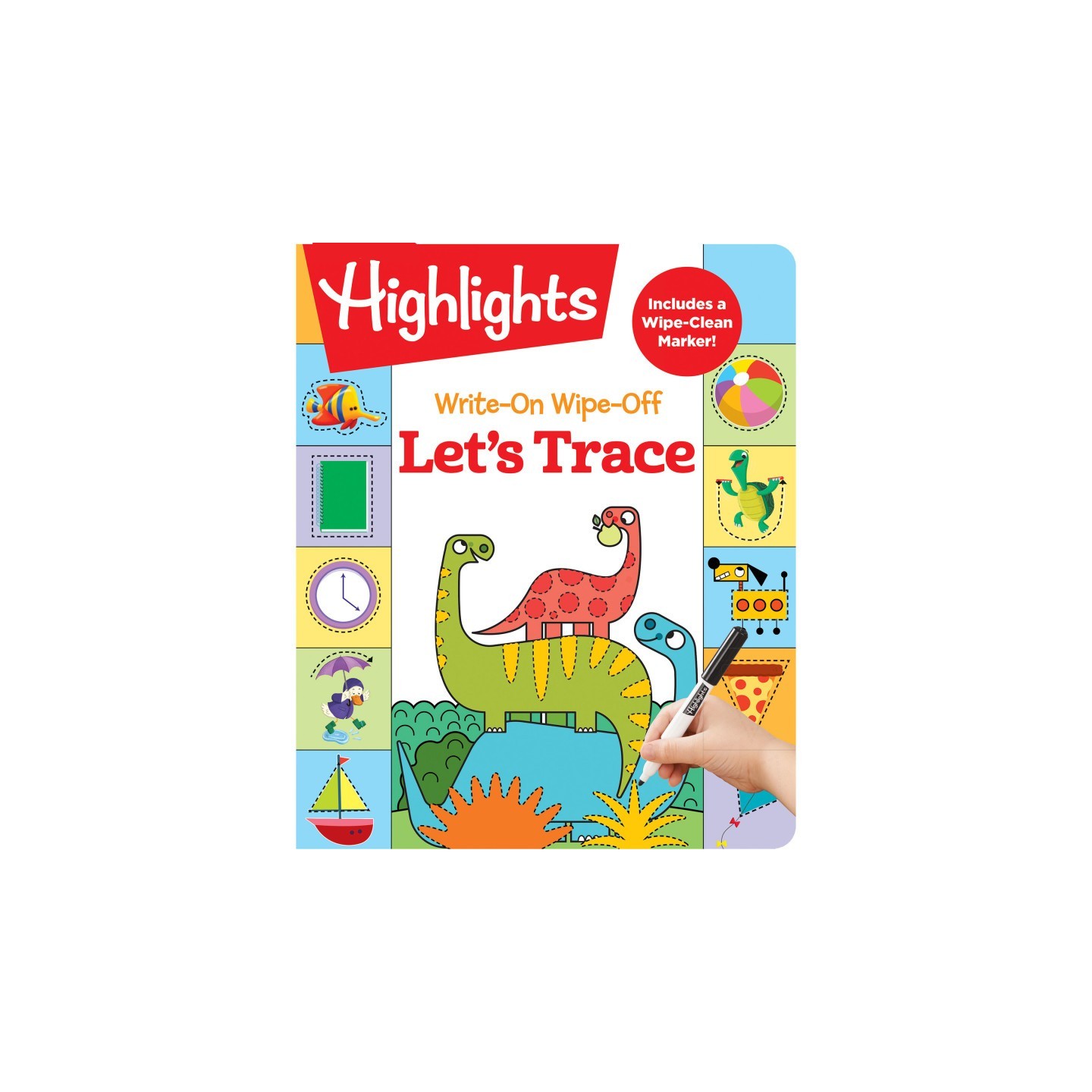 Highlights™ Let's Trace Write-On Wipe-Off Fun to Learn Activity Book