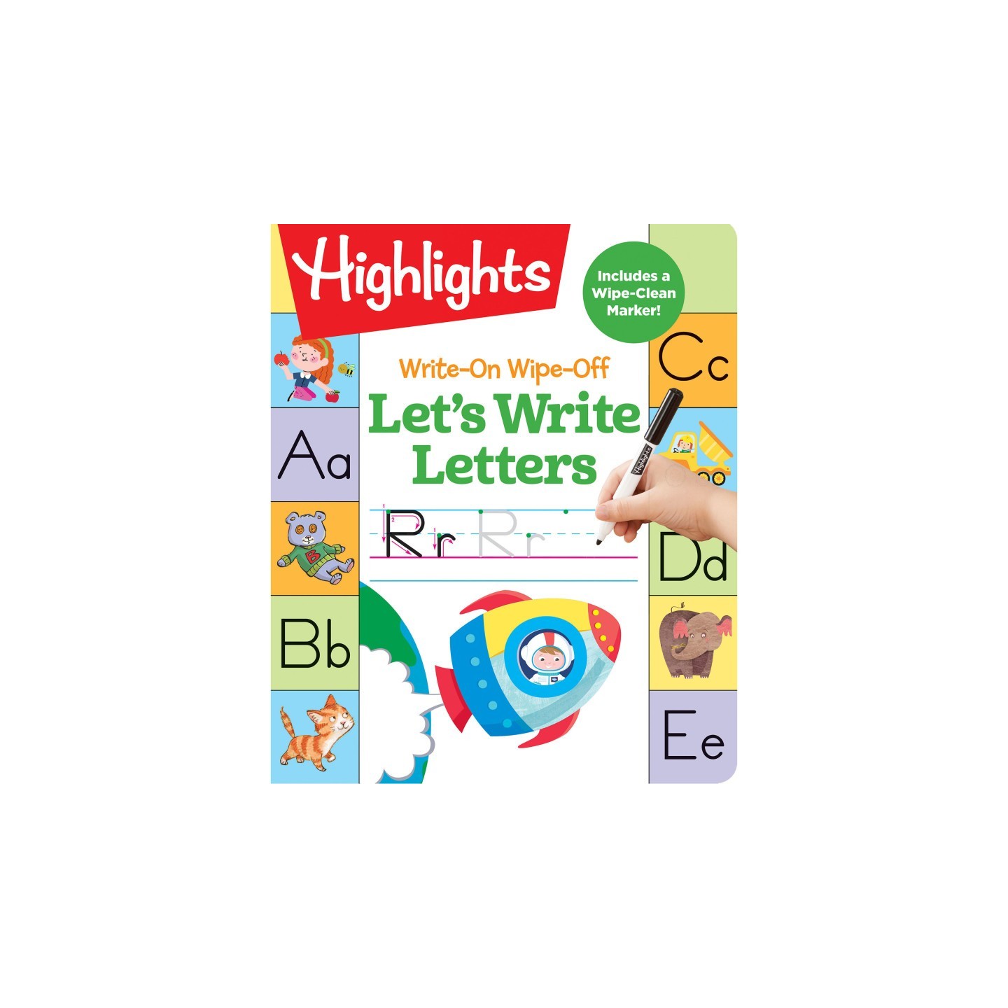 Highlights™ Let's Write Letters Write-On Wipe-Off Fun to Learn Activity Book