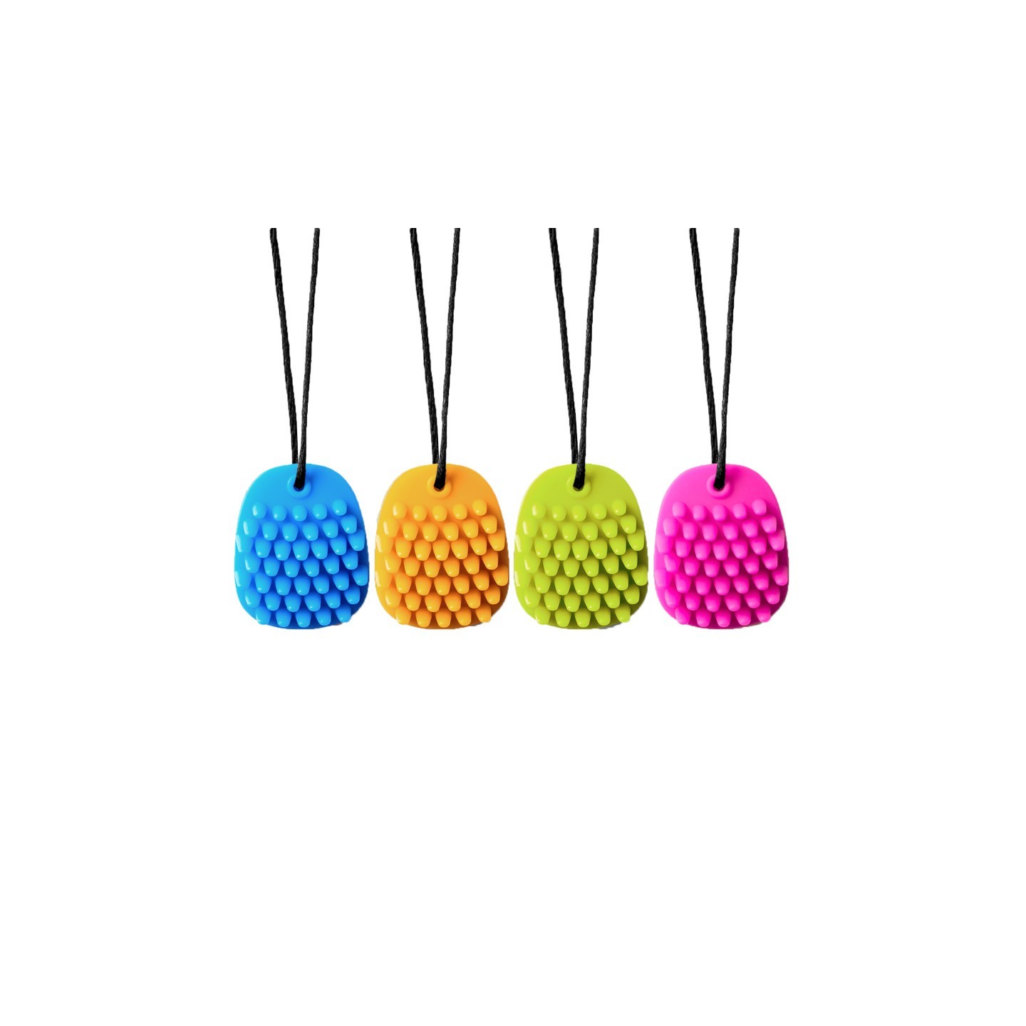 Hedgehog Chewy Necklace, Assorted Colors, Pack of 4