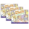 Houghton Mifflin Harcourt Five Little Monkeys Jumping on the Bed Book, Pack of 3