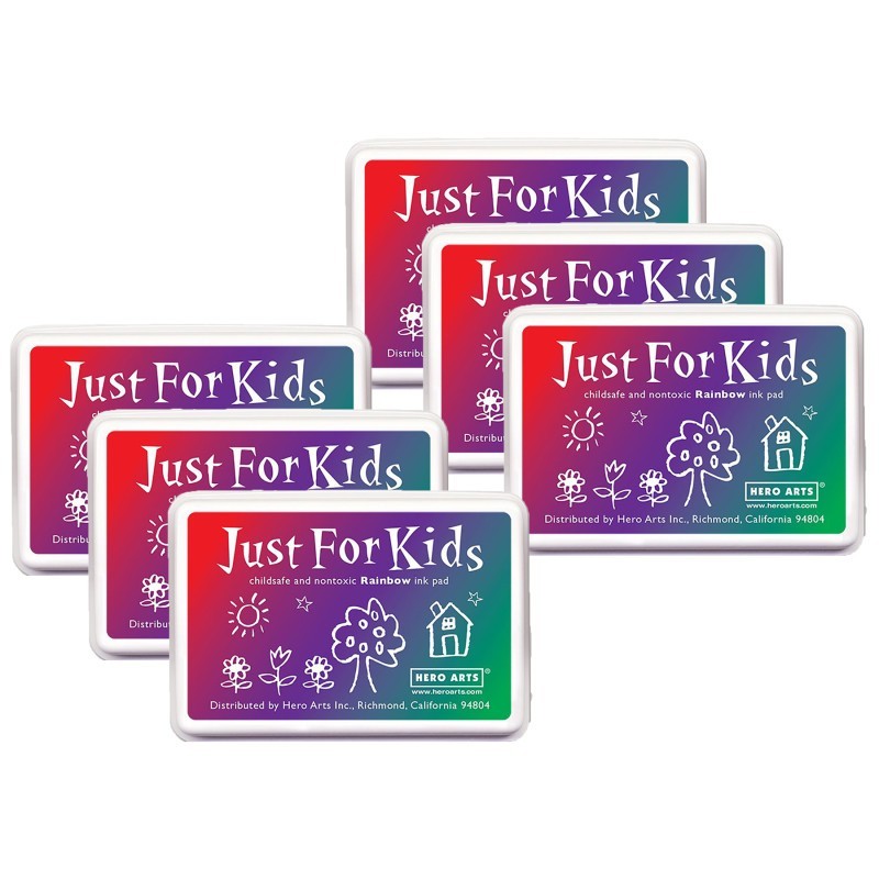Hero Arts® Just for Kids® 3-Color Rainbow Ink Pad, Pack of 6