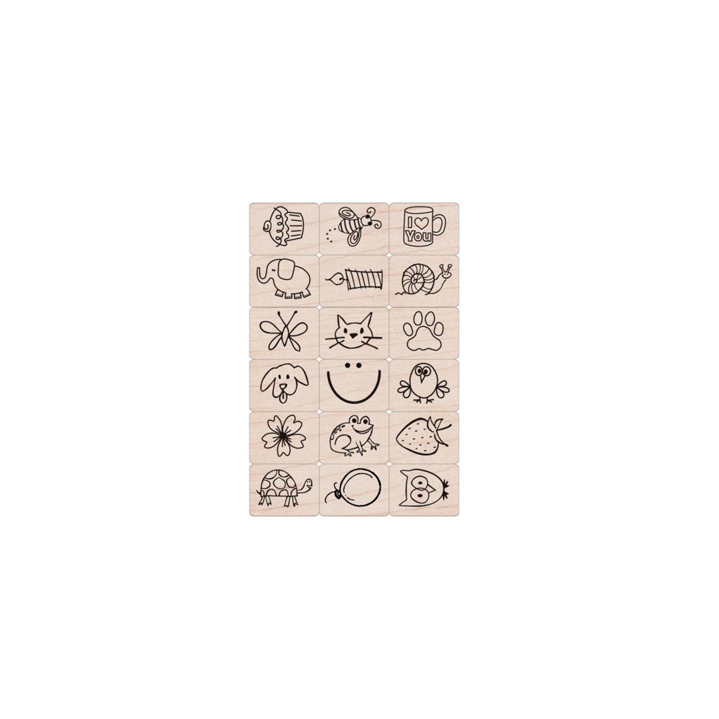 Hero Arts® Ink 'n' Stamp Fun Stuff Stamps, Set of 18