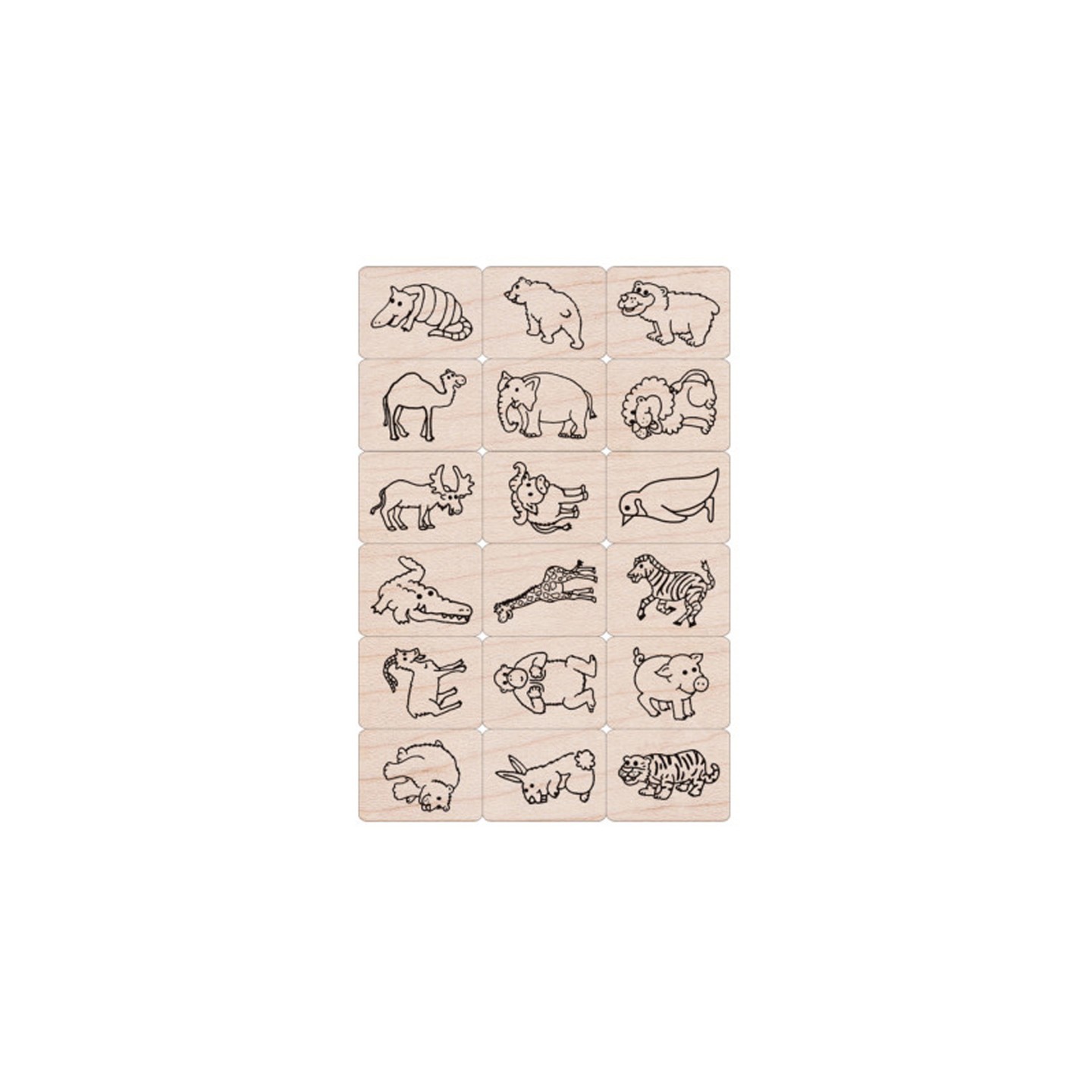 Hero Arts® Ink 'n' Stamp Fun Animals Stamps, Set of 18