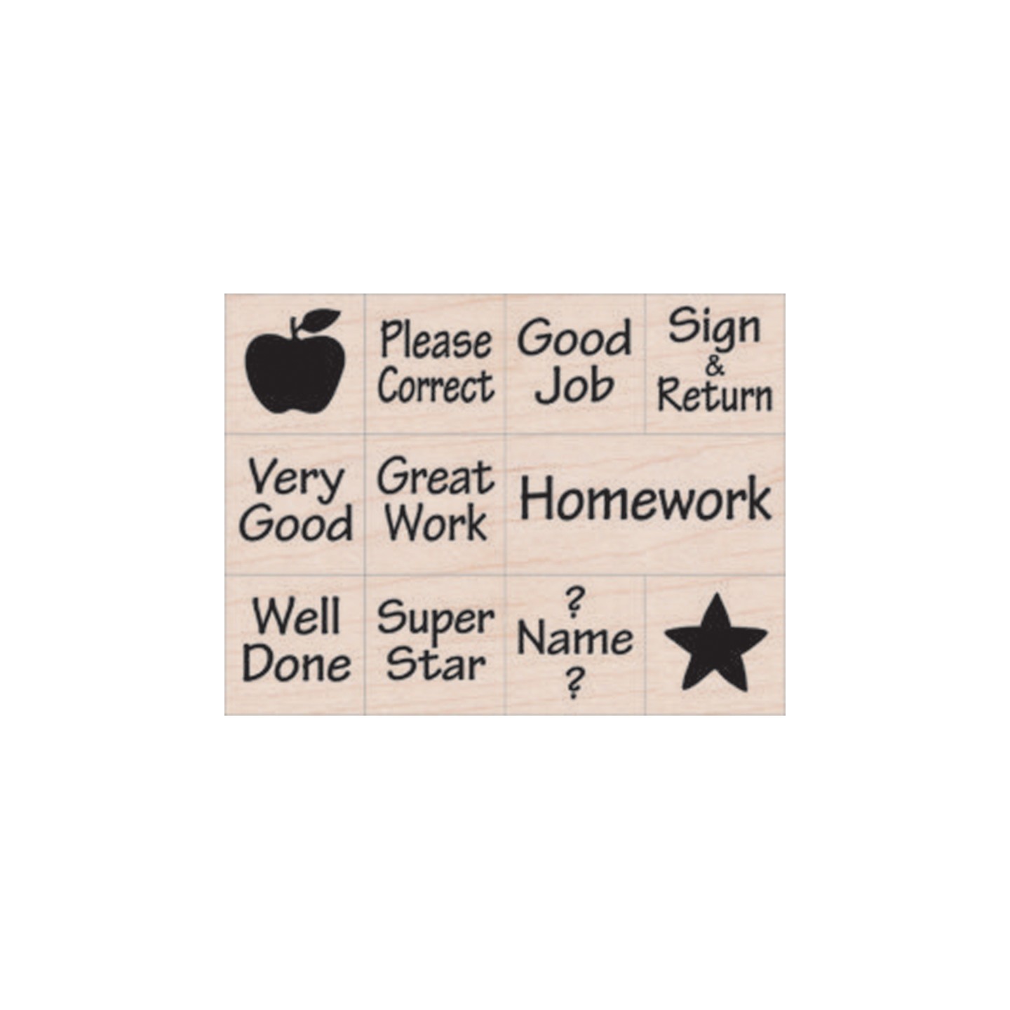 Hero Arts® Nearly Tiny Messages From Your Teacher Stamps, Set of 11