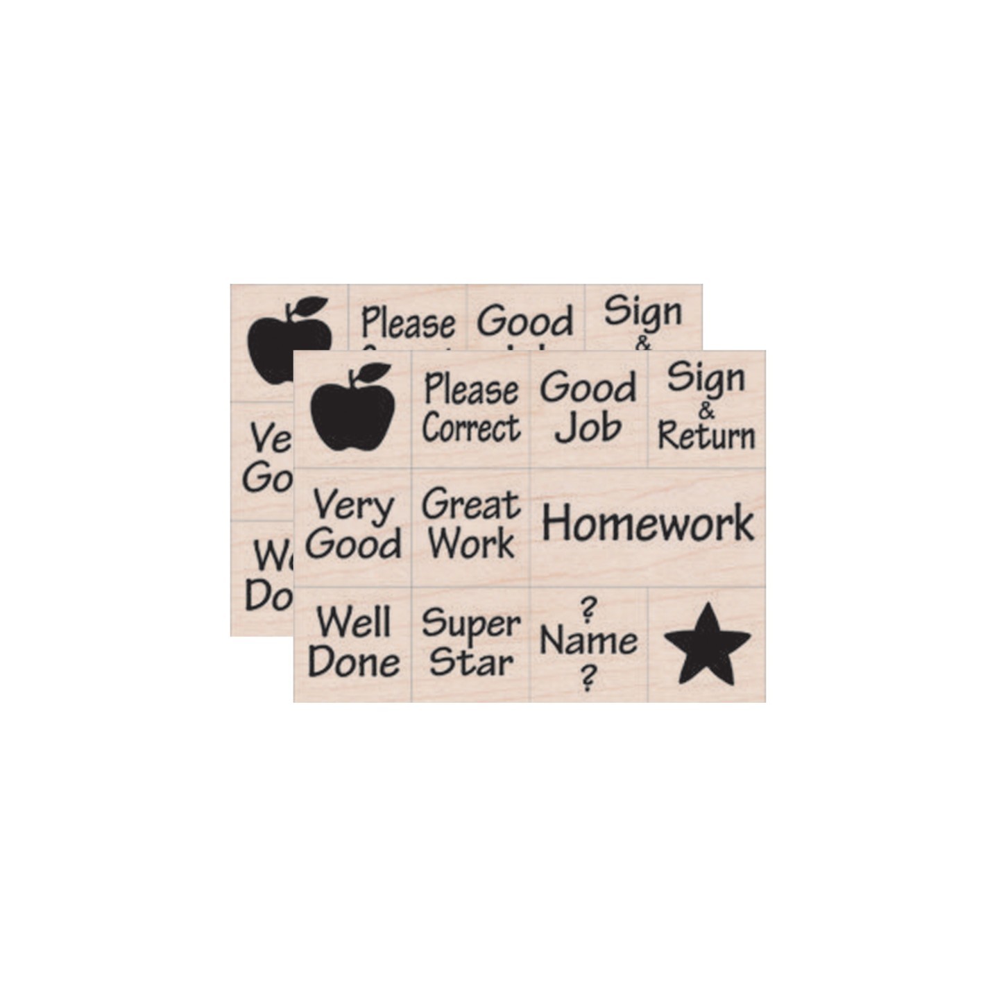 Hero Arts® Nearly Tiny Messages From Your Teacher Stamps, 11 per Set, 2 Sets