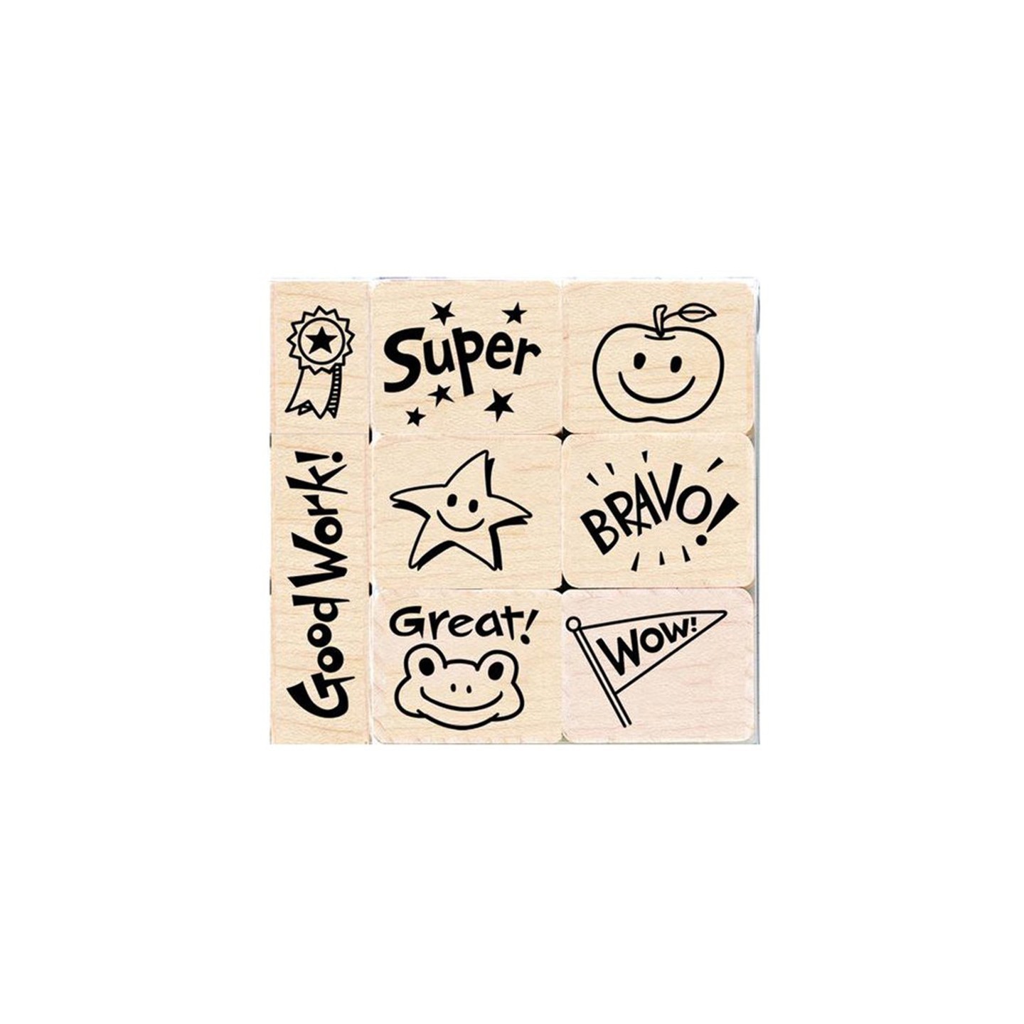 Hero Arts® Big 'n' Little Bravo For Teacher, Set of 8