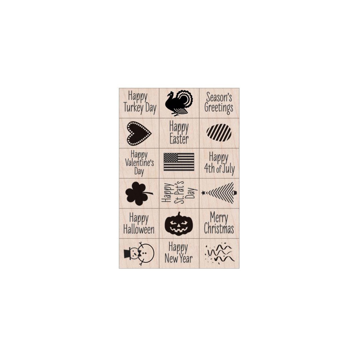 Hero Arts® Ink 'n' Stamp A Year of Holidays Stamps, Set of 18