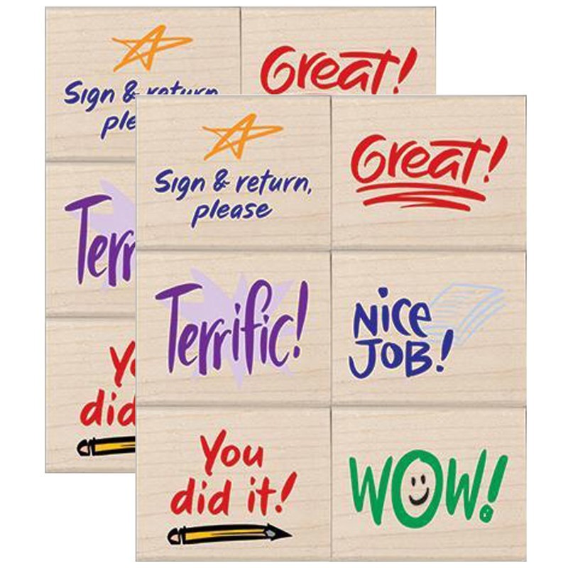 Hero Arts® Stamps of Approval, 6 per Set, 2 Sets