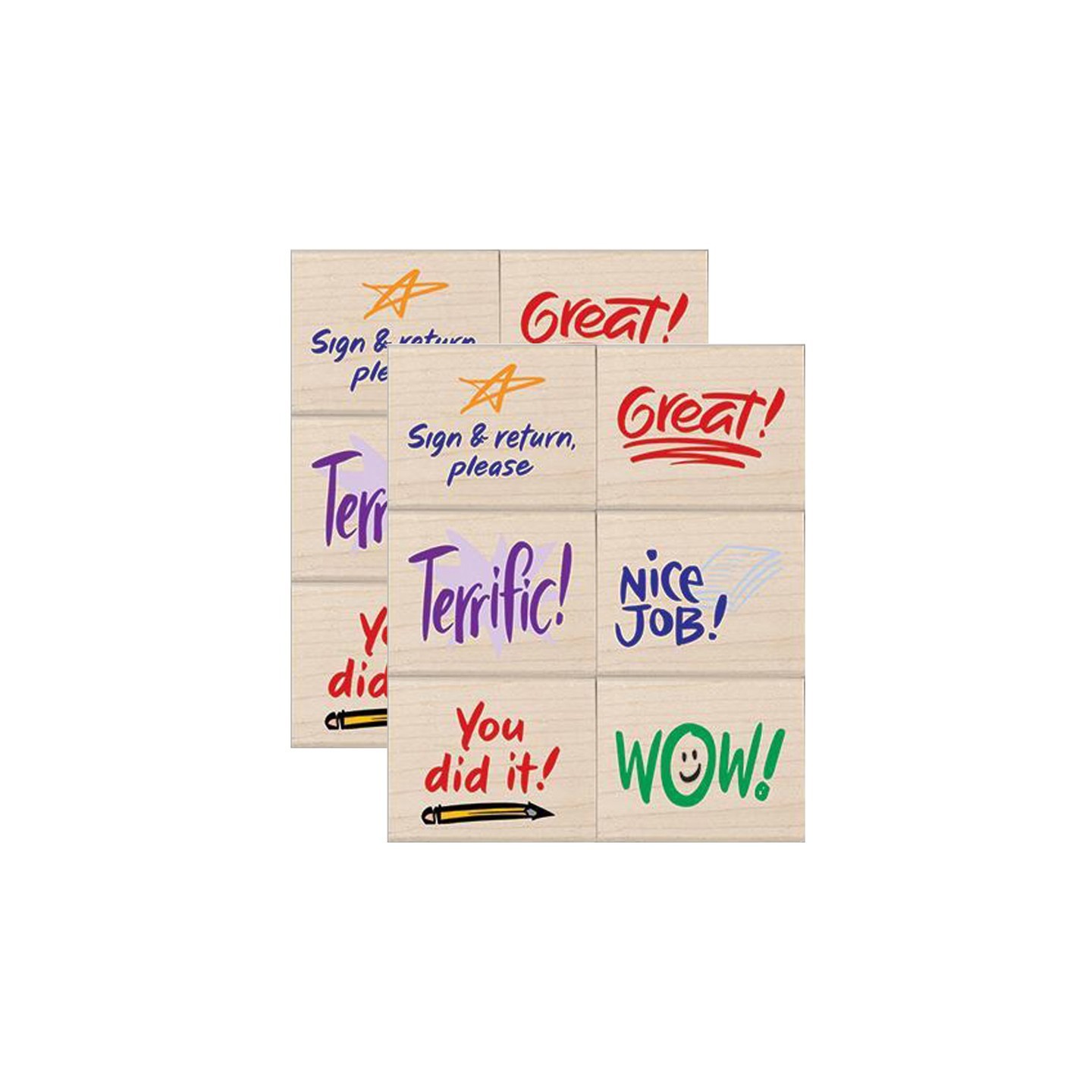 Hero Arts® Stamps of Approval, 6 per Set, 2 Sets