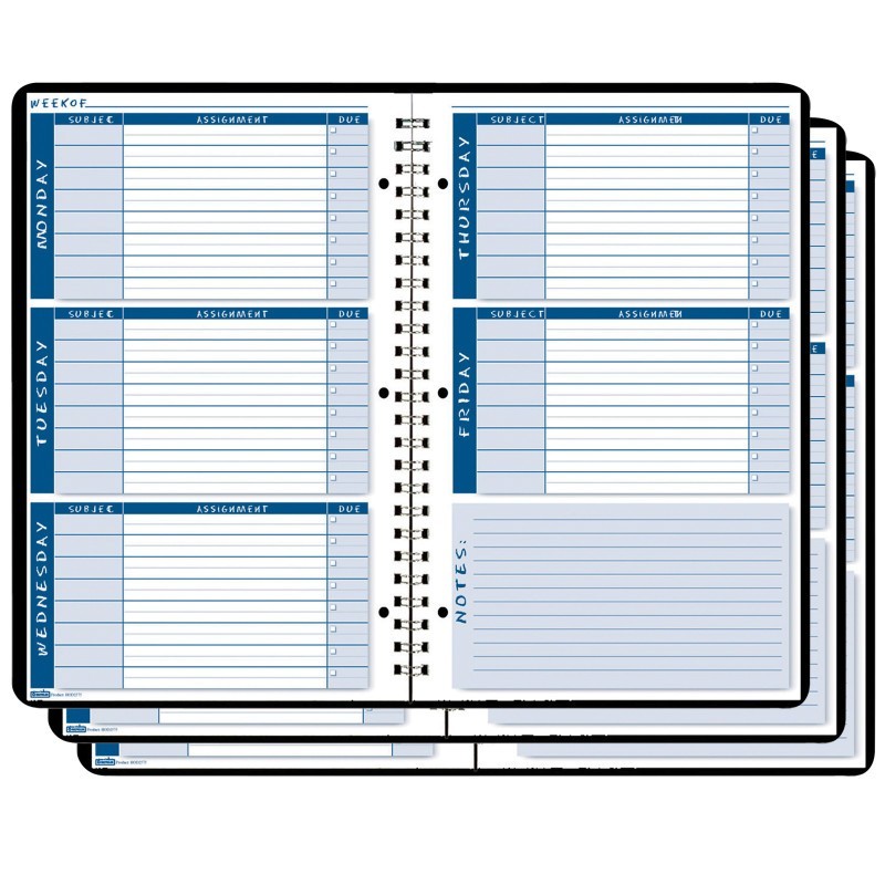House of Doolittle® Non-Dated Student Planner/Assignment Book, Pack of 3