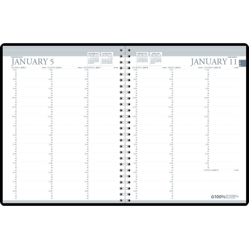 House of Doolittle® Professional Weekly Planner, 24 Months, January-December