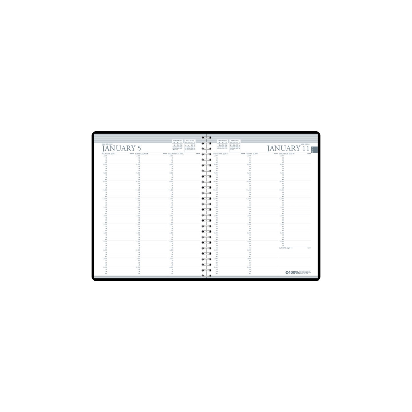 House of Doolittle® Professional Weekly Planner, 24 Months, January-December