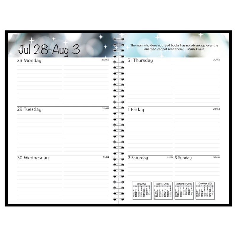 House of Doolittle® Academic Weekly Assignment Book, Black