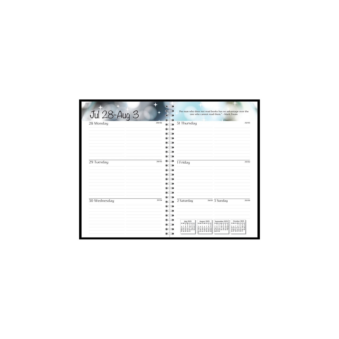 House of Doolittle® Academic Weekly Assignment Book, Black