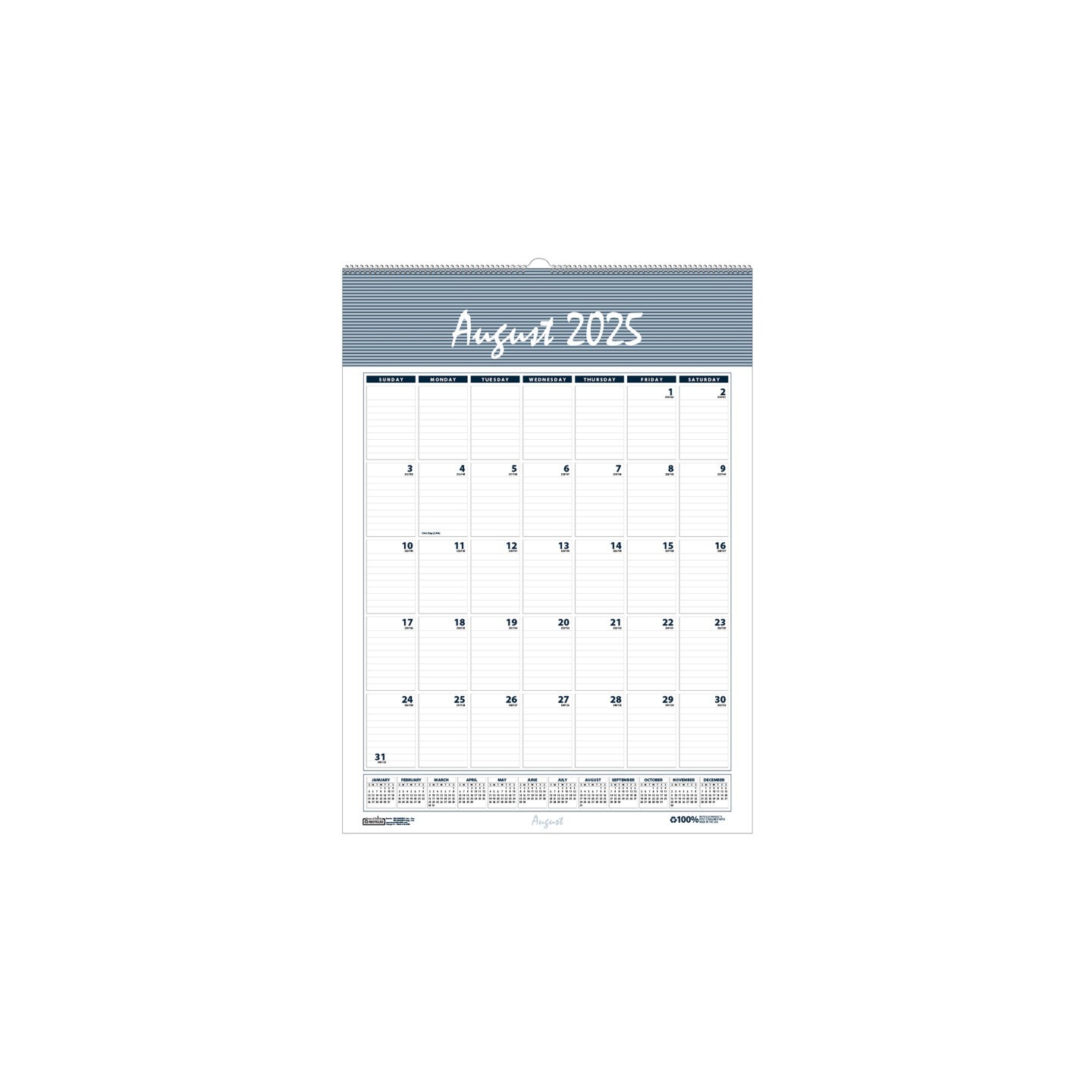 House of Doolittle® Bar Harbor Academic Wall Calendar, 12" x 17"