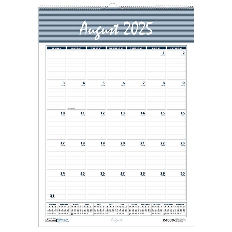 House of Doolittle® Bar Harbor Academic Wall Calendar, 22"L, 15.5"W